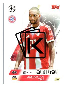 fotbalová kartička 2025-26 Topps Match Attax UCC 161 Jonathan Tah (FC Bayern München)