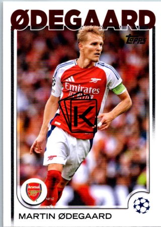 fotbalová kartička 2024-25 Topps UEFA Club Competitions Flagship 62 Martin Ødegaard Arsenal FC