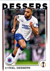 fotbalová kartička 2024-25 Topps UEFA Club Competitions Flagship 80 Cyriel Dessers Rangers F.C.