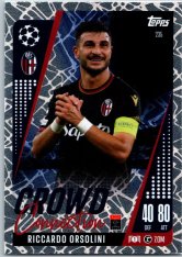 Fotbalová kartička 2024-25 Topps Match Attax EXTRA UEFA Club Competitions Crowd Connection 235 Riccardo Orsolini (Bologna FC 1909)