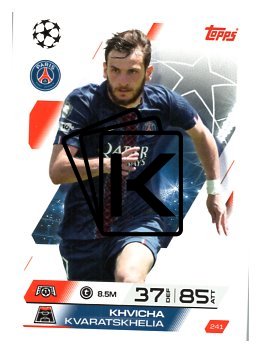 fotbalová kartička 2025-26 Topps Match Attax UCC 241 Khvicha Kvaratskhelia (Paris Saint-Germain)