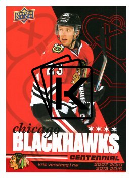 2025-26 Upper Deck Centennial Chicago Blackhawks 70 Kris Versteeg