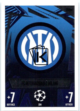 Fotbalová kartička 2023-24 Topps Match Attax UEFA Club Competitions 334 FC Inter Milan