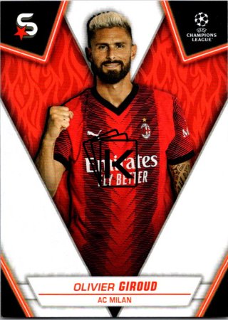 Fotbalová kartička 2023-24 Topps Superstars UEFA Club Competitions 8 Olivier Giroud (AC Milan)