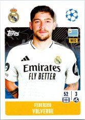 2024-25 Topps Champions League 325 Federico Valverde (Real Madrid CF)