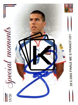 2023 Pro Arena Milan Baroš My Journey RU23 Vítěz EURO U21 Česká Reprezentace podepsaná karta /31