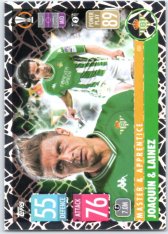 fotbalová kartička 2021-22 Topps Match Attax UEFA Champions League Master & Apprentice 431 Joaquín & Diego Lainez Real Betis