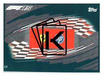 2025 Topps Turbo Attax F1Scuderia Ferrari HP 19 Team Logo-Paralel Emerald
