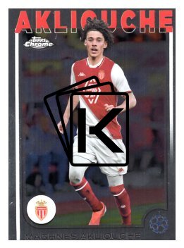 fotbalová kartička 2024-25 Topps Chrome UCC 64 Maghnes Akliouche, AS Monaco