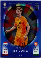 fotbalová karta Topps Match Attax EURO 2024 EURO Master Limited Edition LE 13. Frenkie de Jong (Netherlands)