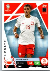 fotbalová karta Topps Match Attax EURO 2024 Update POL3 Jakub Kiwior (Poland)