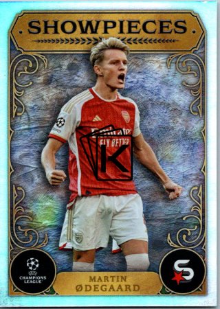Fotbalová kartička 2023-24 Topps Superstars UEFA Club Competitions Showpieces 4 Martin Ødegaard (Arsenal)