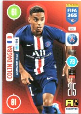 fotbalová karta Panini Adrenalyn XL FIFA 365 2021 Wonder Kid 253 Colin Dagba PSG