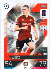 Fotbalová kartička 2022-23 Topps Match Attax UCL Chrome Preview CR8 Florian Wirtz Bayer Leverkusen