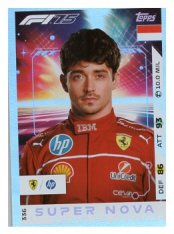 2025 Topps Turbo Attax F1 Scuderia Ferrari Supernova 336 Charles Leclerc