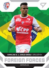 fotbalová kartička 2021-22 SportZoo Fortuna Liga Foreign Forces FF2 Carlos E. L. Cruz Cadu FK Pardubice