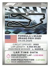 2025 Topps Turbo Attax F1 Track Profiles   132 Miami International Autodrome