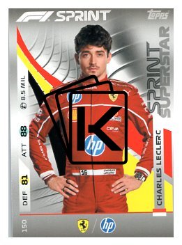 2025 Topps Turbo Attax F1 Scuderia Ferrari HP Sprint Superstars  150 Charles Leclerc
