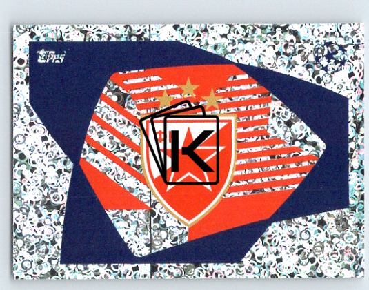 2020-21 Topps Champions League samolepka Logo FK Crvena zvezda
