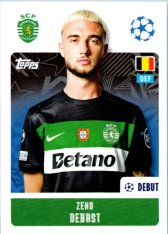 2024-25 Topps Champions League 361 Zeno Debast (Sporting Clube de Portugal)