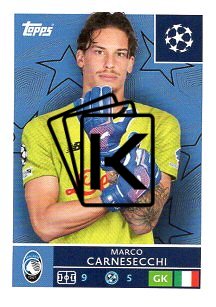 2025-26 Topps Champions League Atalanta BC 86 Marco Carnesecchi