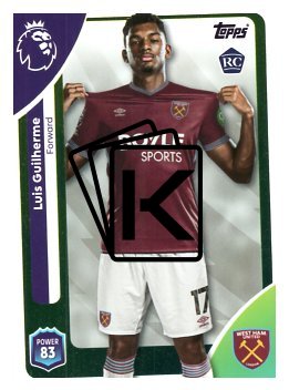 fotbalová kartička 2025-26 Topps  Premier League 285 Luis Guilherme (West Ham United)  -  Rookie