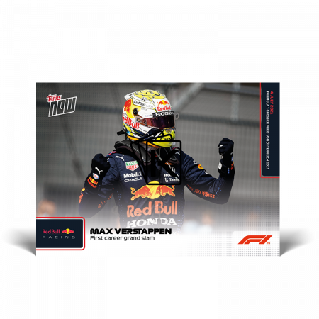 kartička Formule 1 Topps Now 2021 027 Max Verstappen RedBull