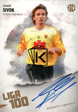 podepsaná karta 2025 Supr Cards Liga 100 SI-TO Tomáš Sivok SK Dynamo České Budějovice gold /12