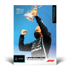 kartička Formule 1 Topps Now 2021 57 Lewis Hamilton Mercedes