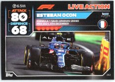2022 Topps Formule 1Turbo Attax F1 Live Action 2021 252 Esteban Ocon (Alpine)