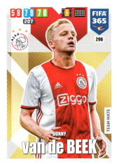 Fotbalová kartička Panini Adrenalyn XL FIFA 365 - 2020 Team Mate 296 Van DeBeek AFC Ajax