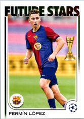fotbalová kartička 2024-25 Topps UEFA Club Competitions Flagship 162 Fermín López – Future Stars FC Barcelona