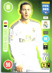 fotbalová karta Panini Adrenalyn XL FIFA 365 2021 Team Mate 197 Eden Hazard Real Madrid CF