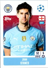 2024-25 Topps Champions League 275 John Stones (Manchester City)