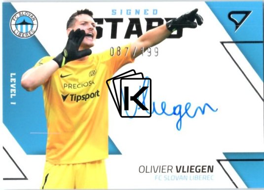 2022-23  Sprotzoo Fortuna Liga Singed Stars Level 1 Oliver Vliegen FC Slovan Liberec