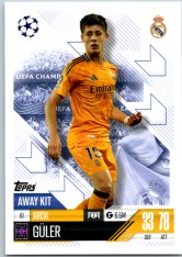 Fotbalová kartička 2024-25 Topps Match Attax EXTRA UEFA Club Competitions Away Kit 61.  Arda Güler (Real Madrid CF)