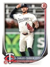 Baseballová karta 2025 Bowman 73 Carlos Correa, Minnesota Twins
