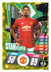 fotbalová kartička Topps Match Attax Champions League 2020-21 Star Player SP9 Marcus Rashford - Manchester United