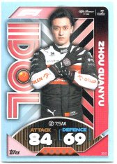 2022 Topps Formule 1 Turbo Attax F1 Idol 352 Zhou Guanyu (Alfa Romeo)