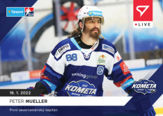Hokejová kartička SportZoo 2021-22 Live L-083 Peter Mueller HC Kometa Brno /61