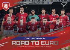 fotbalová kartička 2024 SportZoo Hrdí Lvi Road to EURO RE-16 Česko - Moldavsko 3:0