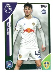 fotbalová kartička 2025-26 Topps  Premier League 334 Harry Gray (Leeds United)  -  Rookie