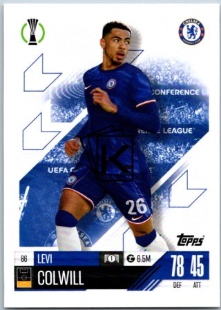 fotbalová kartička 2024-25 Topps Match Attax UEFA Club Competitions  86 Levi Colwill (Chelsea)