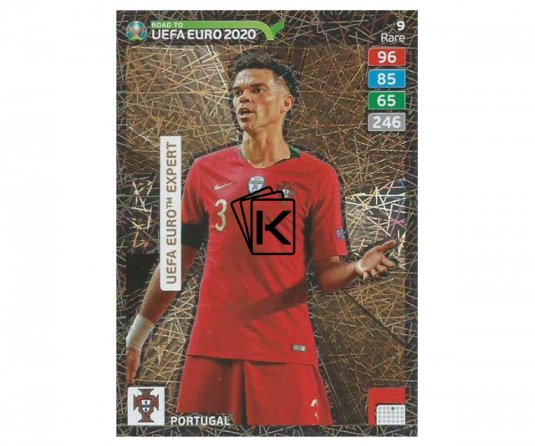 Fotbalová kartička Panini Road To Euro 2020 Expert 9 Pepe Portugal