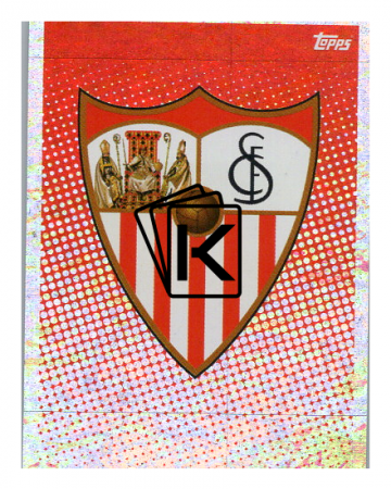 2020-21 Topps Champions League samolepka SEV1 Logo Sevilla FC