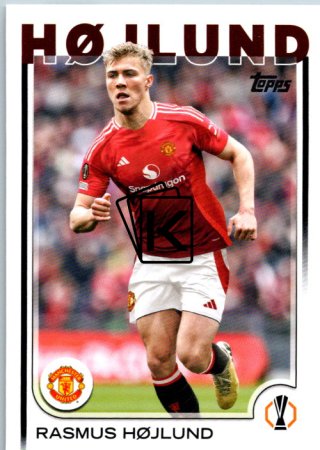 fotbalová kartička 2024-25 Topps UEFA Club Competitions Flagship 184 Rasmus Højlund Manchester United