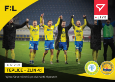 fotbalová kartička SportZoo 2021-22 Live L-076 Teplice - Zlín 4:1