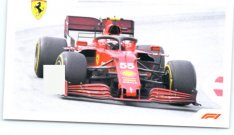 samolepka 2021 Topps Formule 1 Widescreen 129 Carlos Sainz Ferrari