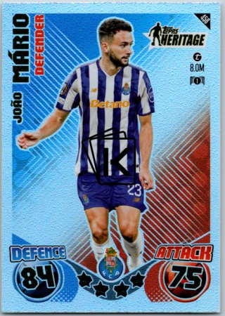 fotbalová kartička 2024-25 Topps Match Attax UEFA Club Competitions Topps Heritage 458 Joao Mário (FC Porto)