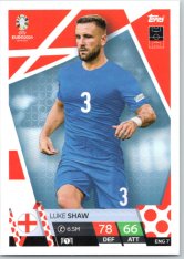 fotbalová karta Topps Match Attax EURO 2024 ENG7 Luke Shaw (England)